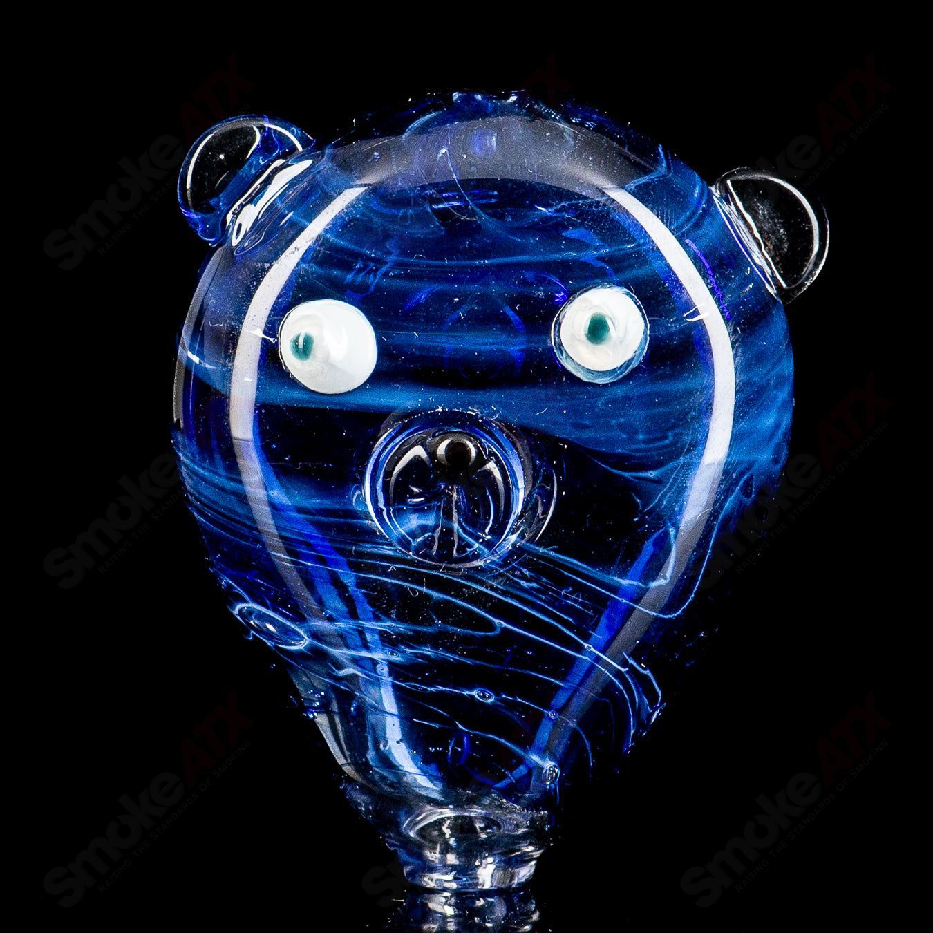 #1 Cat Head (Seastorm) Pipe Glass by Nobody - Smoke ATX 