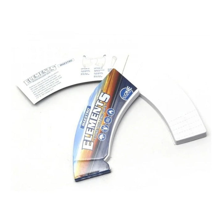 Elements Maestro Cone Tips for rolling, featuring natural fiber material, designed for smooth, even burns in 420 Products rolling papers.