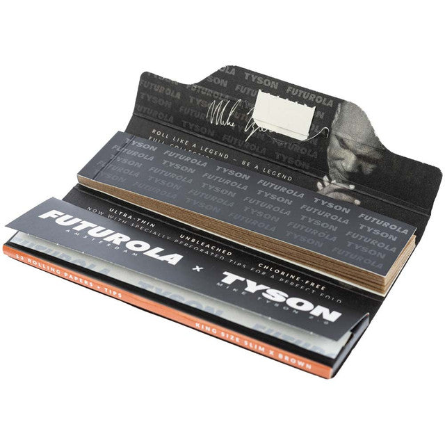 King size Futurola Tyson rolling papers with tips, 420 products for rolling and smoking accessories.