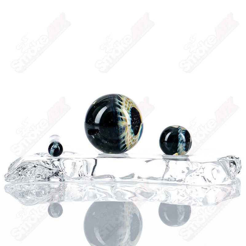 Black Magic Eye Slurper Set Indo Glass