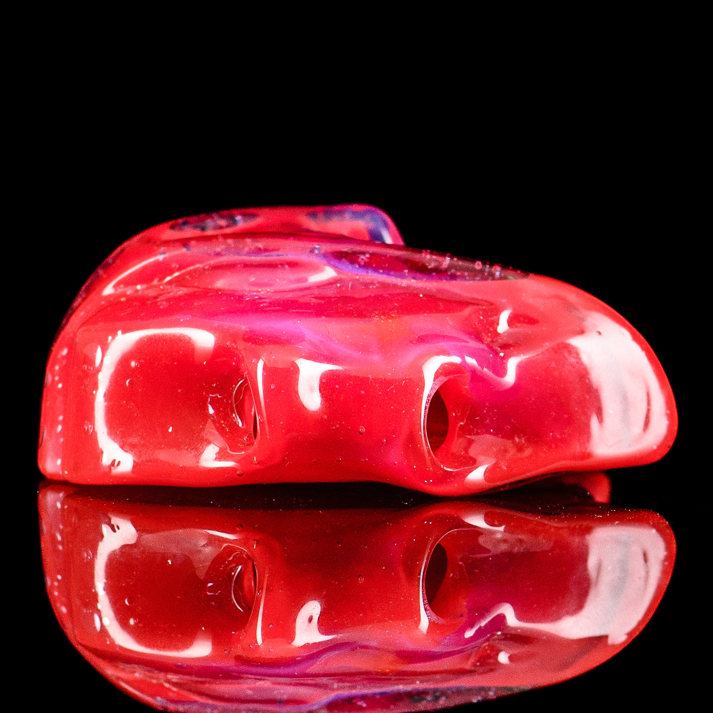 Tony Kazy Flat Halo Master Chief pendant from Heady Glass, featuring detailed design and vibrant colors in a collectible pendant.