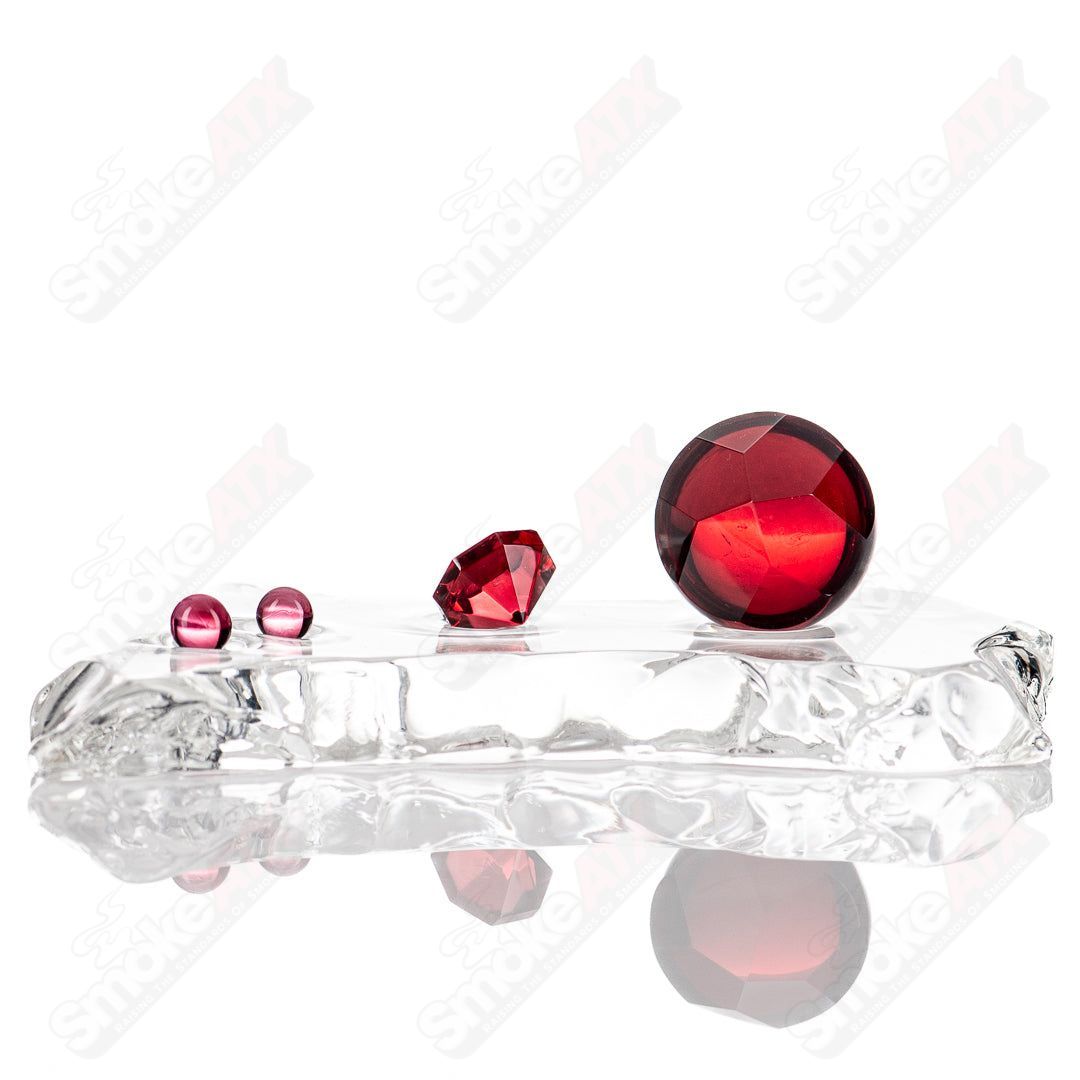 Faceted Slurper Set Ruby Seth Jones - Smoke ATX 