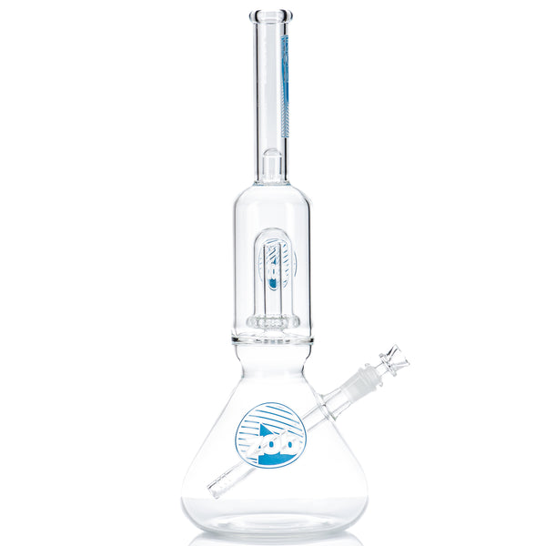 Mini Beaker W/ Large UFO Perc (Blue/White) ZOB