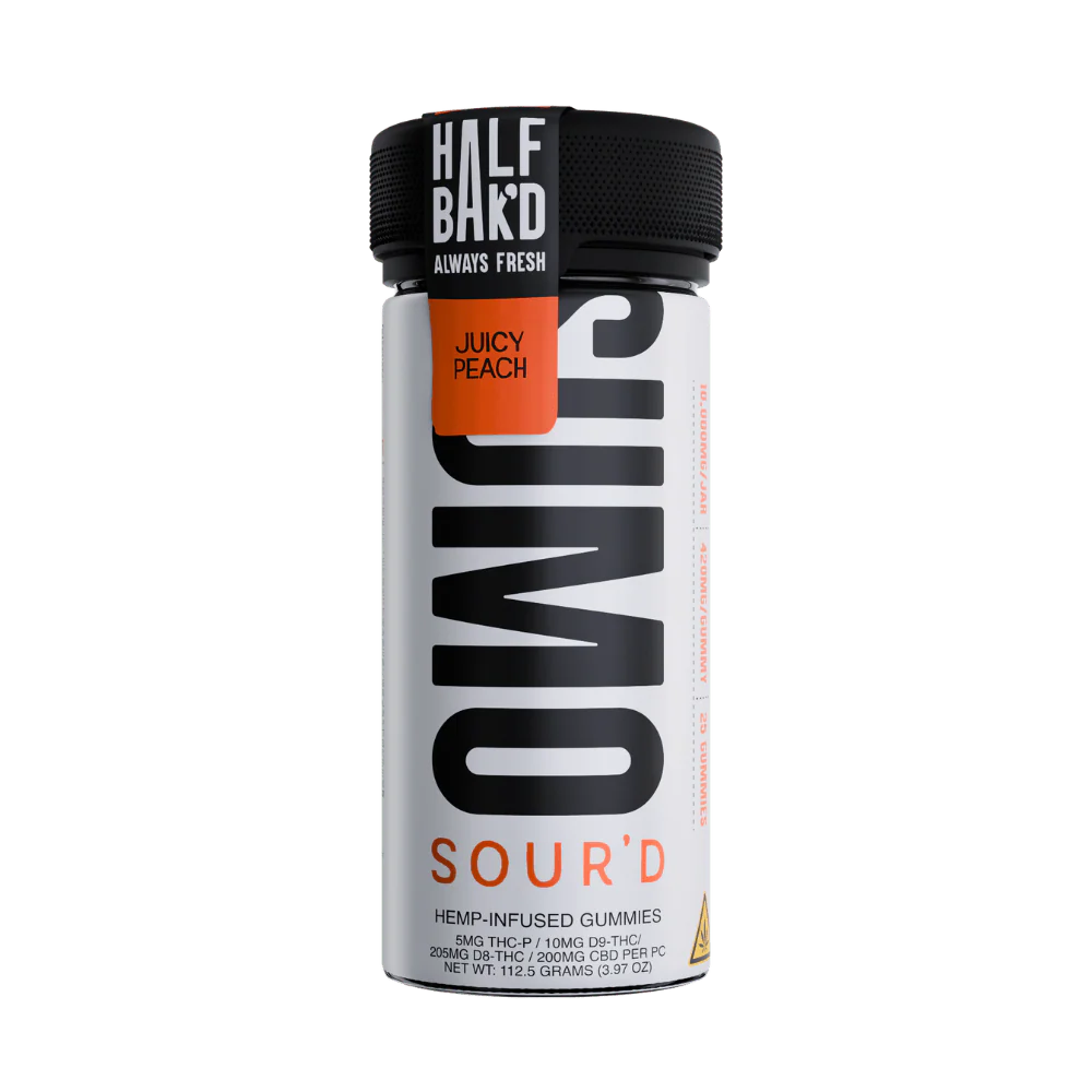 10000mg Juicy Peach 25pk Sumo Gummies THCA Half Bakd - Smoke ATX 