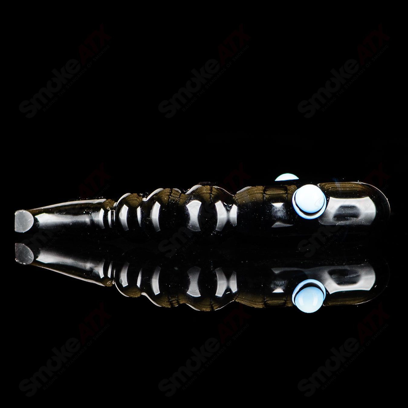 Yellow Apple Rig with Worm Dabber Pouch Glass, a colorful heady glass concentrate rig featuring an apple shape and detailed dabber accessory.