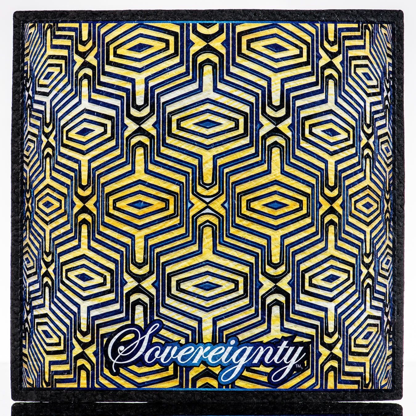 Yellow & Blue Pattern Square Mood Mat LE/250 Sovereignty - Smoke ATX