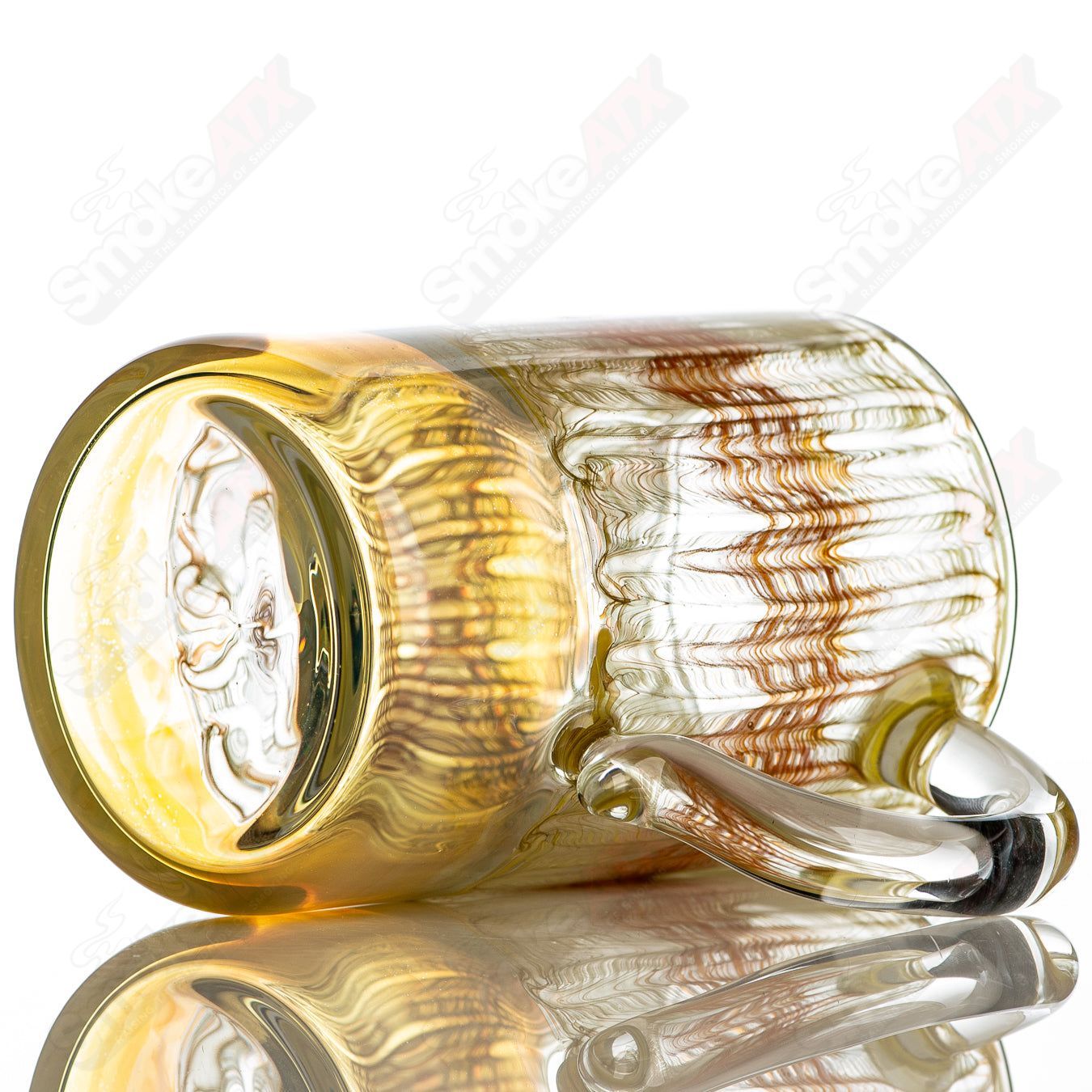 Yellow/Orange Wrap N Rake Mug by Ed Wolfe Glass - Smoke ATX