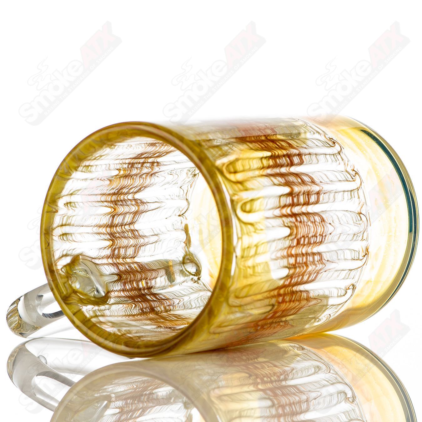 Yellow/Orange Wrap N Rake Mug by Ed Wolfe Glass - Smoke ATX