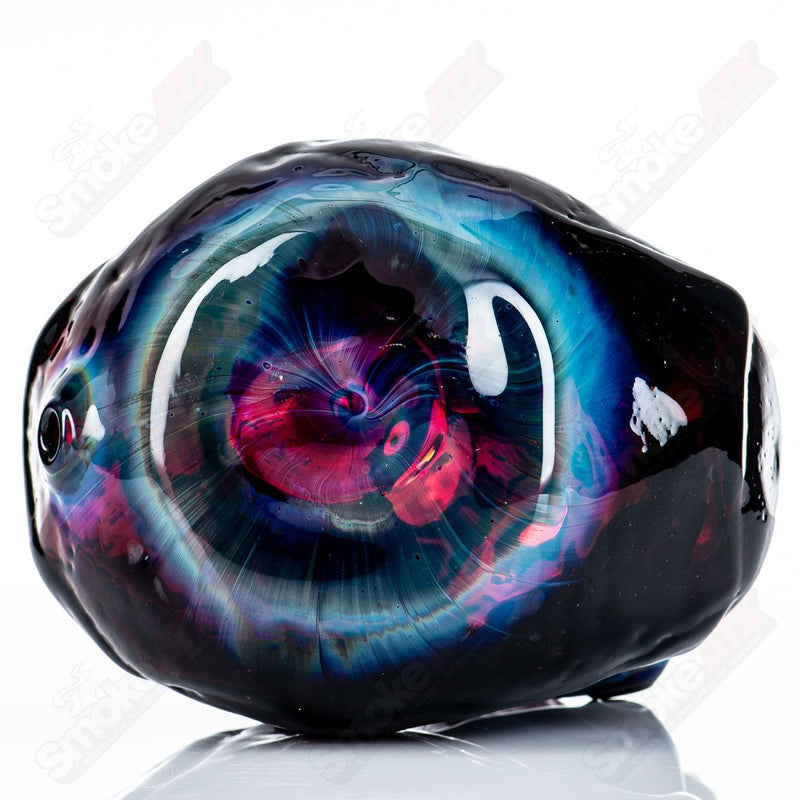 Fumed  Skull Dry Pipe by Team Snodgrass