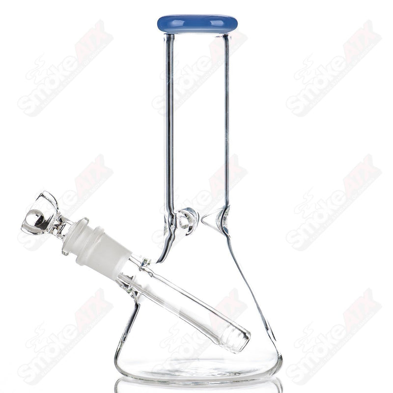 8" Color Accent Beaker (Solo) Diamond Glass - Smoke ATX