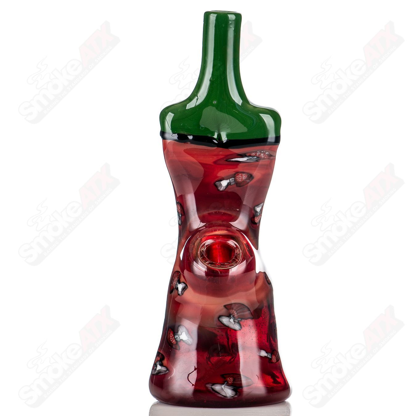 ZAM Mushroom Milli Lady Rig, a colorful heady glass concentrate rig with mushroom and lady-shaped design elements.