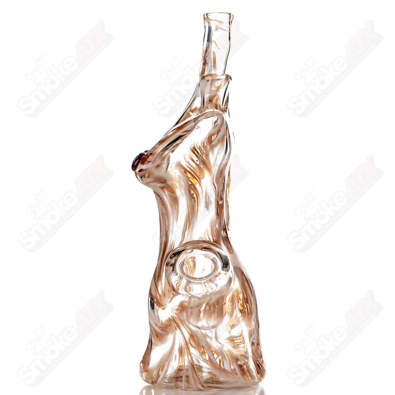 Heady glass Zam Rig and Pipe Set featuring clear glass with colorful accents, designed for smoking enthusiasts.