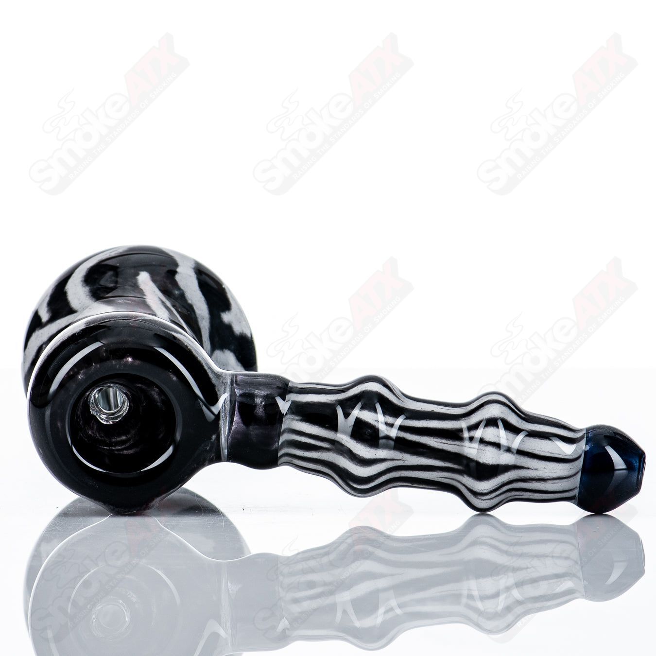 Zebra Stripe Hammer Bubbler Steve Hoffman - Smoke ATX