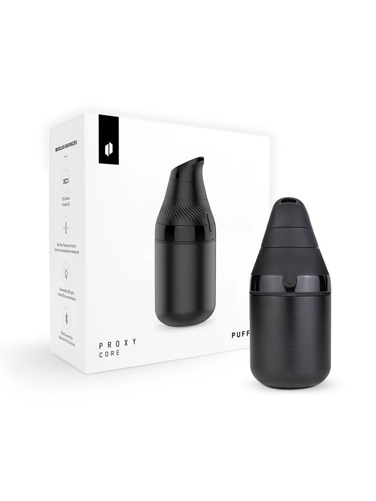 Puffco Onyx Proxy Core Kit vaporizer for concentrates, handheld device with black onyx finish and sleek design.