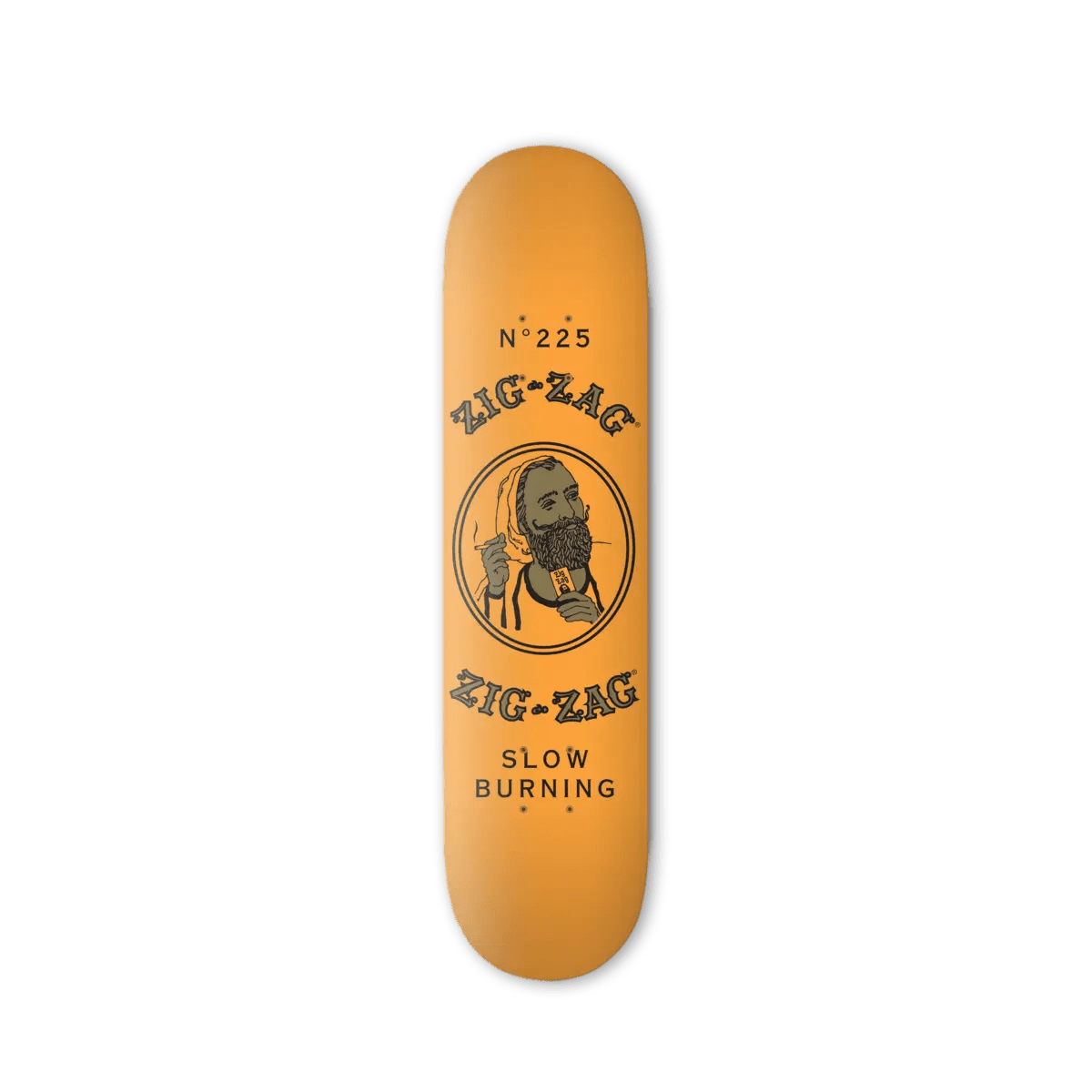 Zig - Zag French Orange Design 8" Skateboard Deck - Smoke ATX