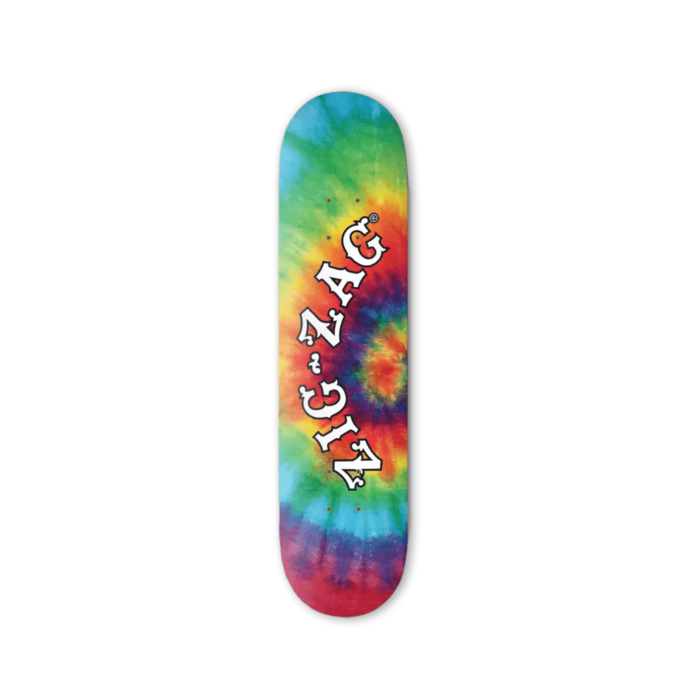 ZIG - ZAG TIE - DYE SKATEBOARD - Smoke ATX