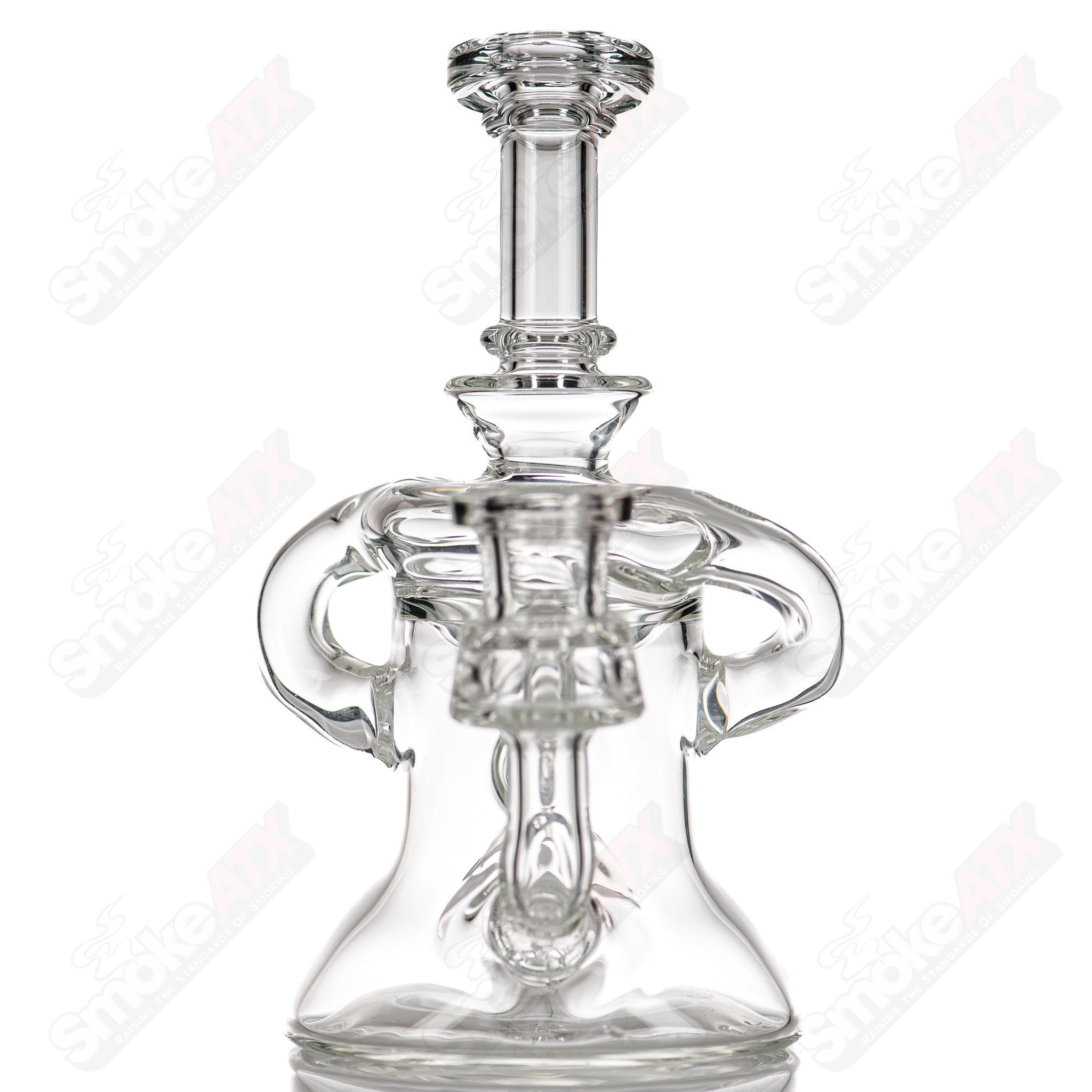 Clear Double Uptake Recycler Doug W Glass - Smoke ATX 