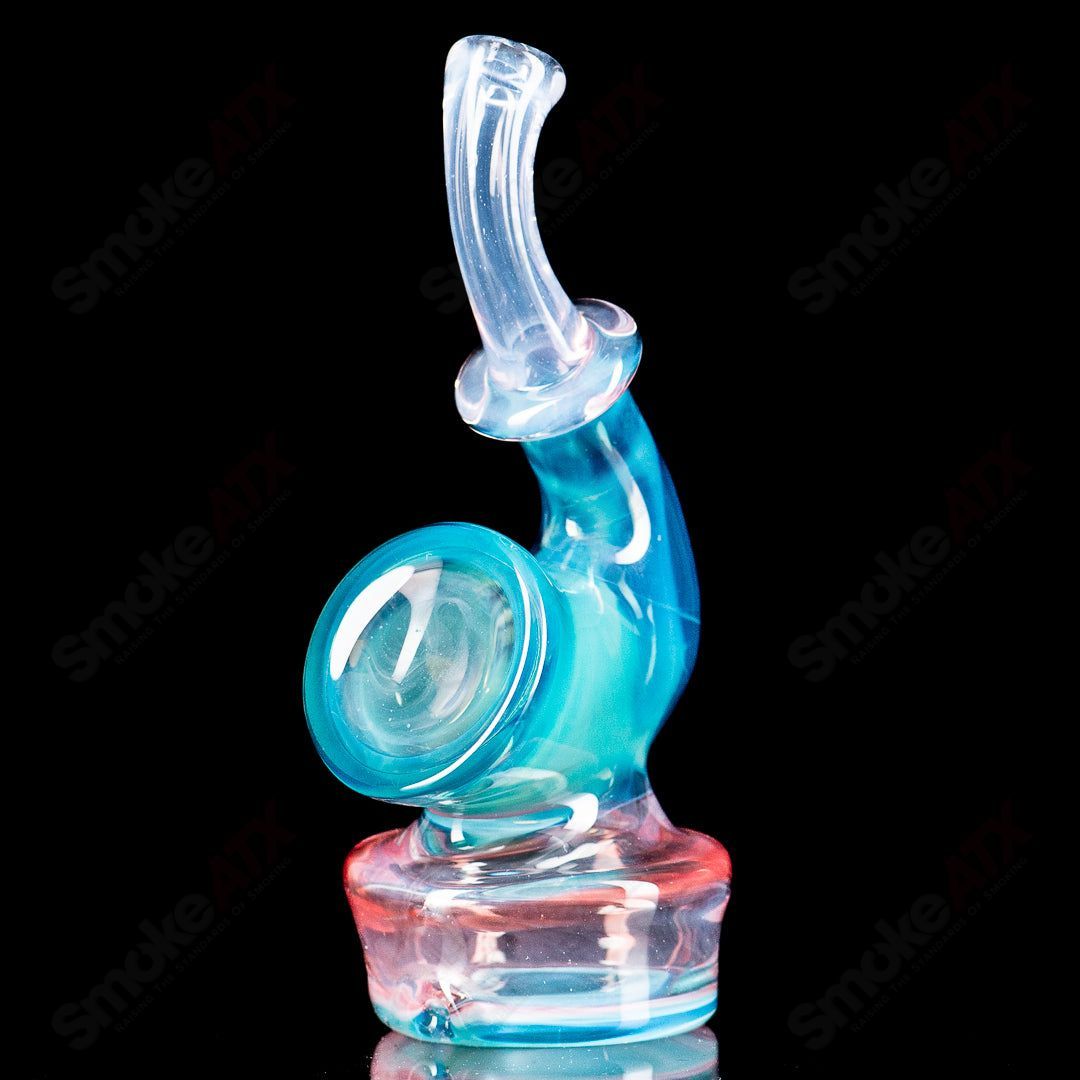 Meta Sherlock Puffco dry top by JMass, clear glass Puffco top with detailed Sherlock Holmes design, for Puffco vaporizer.