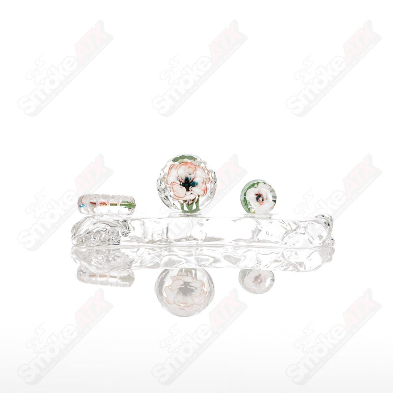 Faceted Flower Drop Top Set Indo x Fatal Facets - Smoke ATX