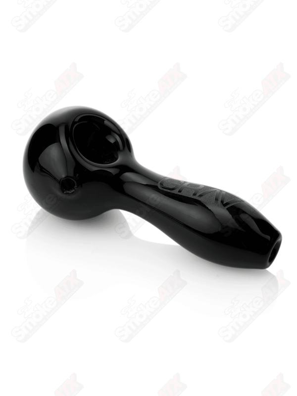 4in Black Classic Spoon Grav Labs - Smoke ATX