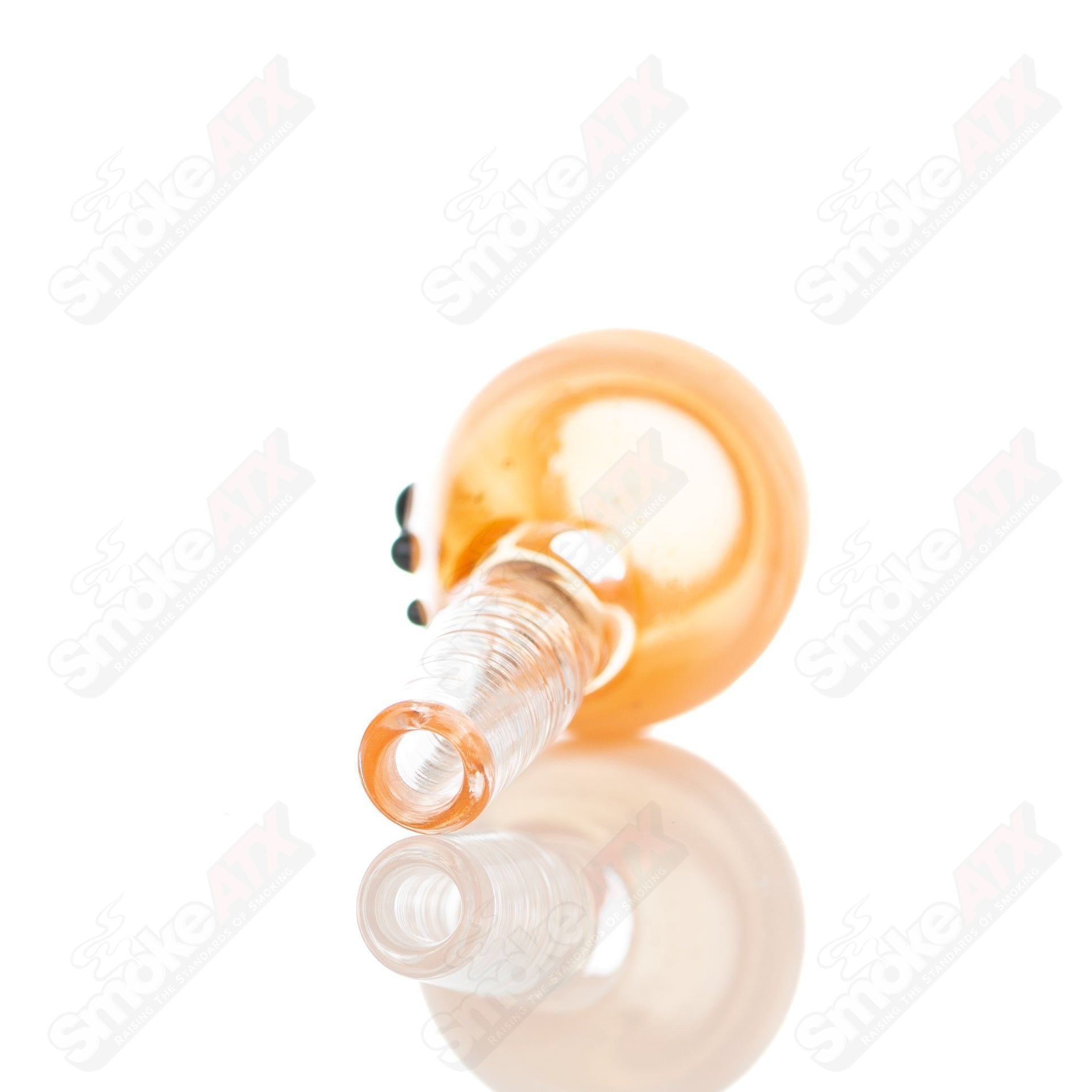 10mm full color push slide bowl by Dustorm Glass showcasing vibrant hues and sleek design.