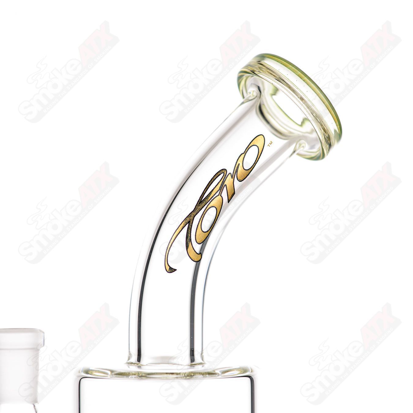 1 10mm Macro XL w 2 Color Foot/Mouthpiece Toro Glass - Smoke ATX