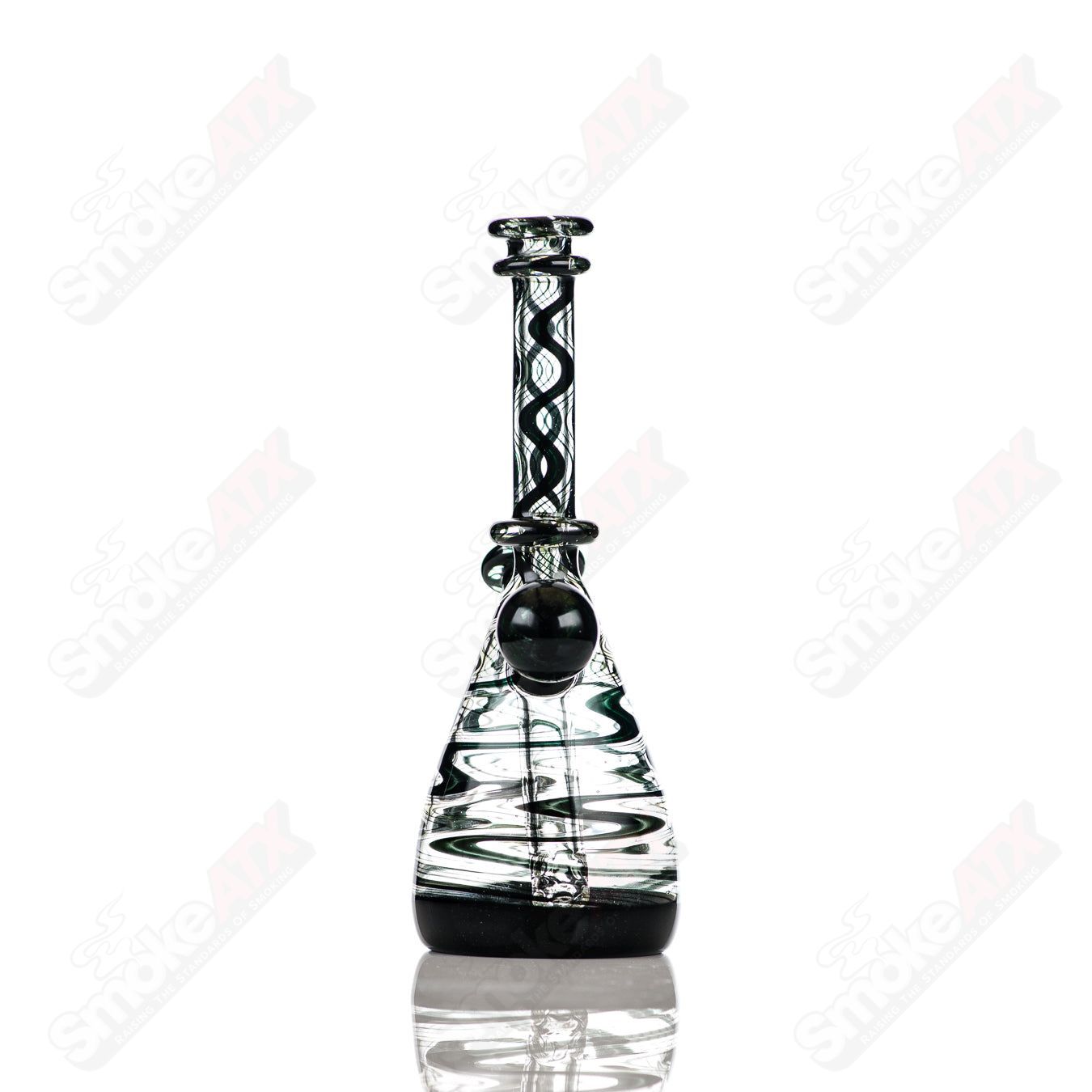 Dustorm Glass 10mm UV Secret Rainbow Mini Tube waterpipe featuring vibrant rainbow-colored glass and compact design.