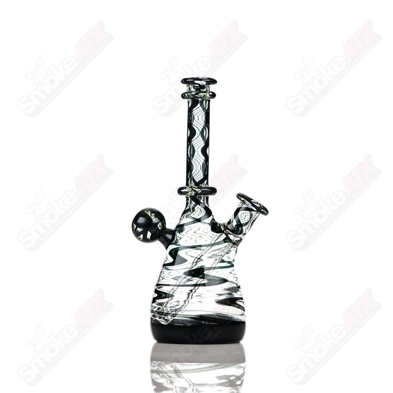 Colorful Dustorm Glass 10mm UV Secret Rainbow Mini Tube waterpipe with vibrant rainbow finish and compact design.
