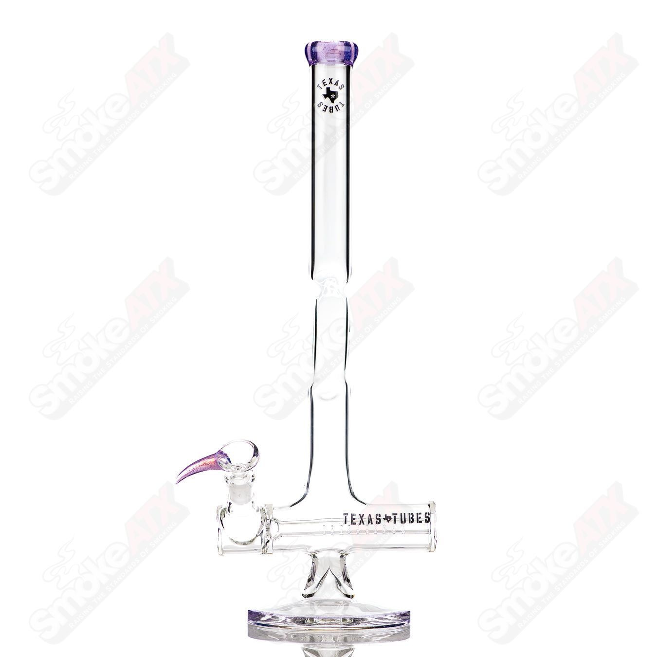 Colorful 16-inch Texas Tubes glass inline straight tubes, 50x5mm, for vaping or smoking accessories from Texas Tubes.