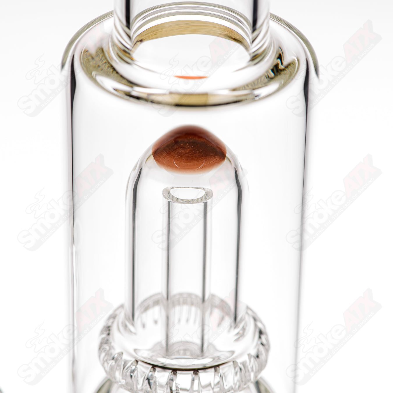 Toro 18mm full-size circular to circular glass straight tube pipe, clear borosilicate glass for smoking.