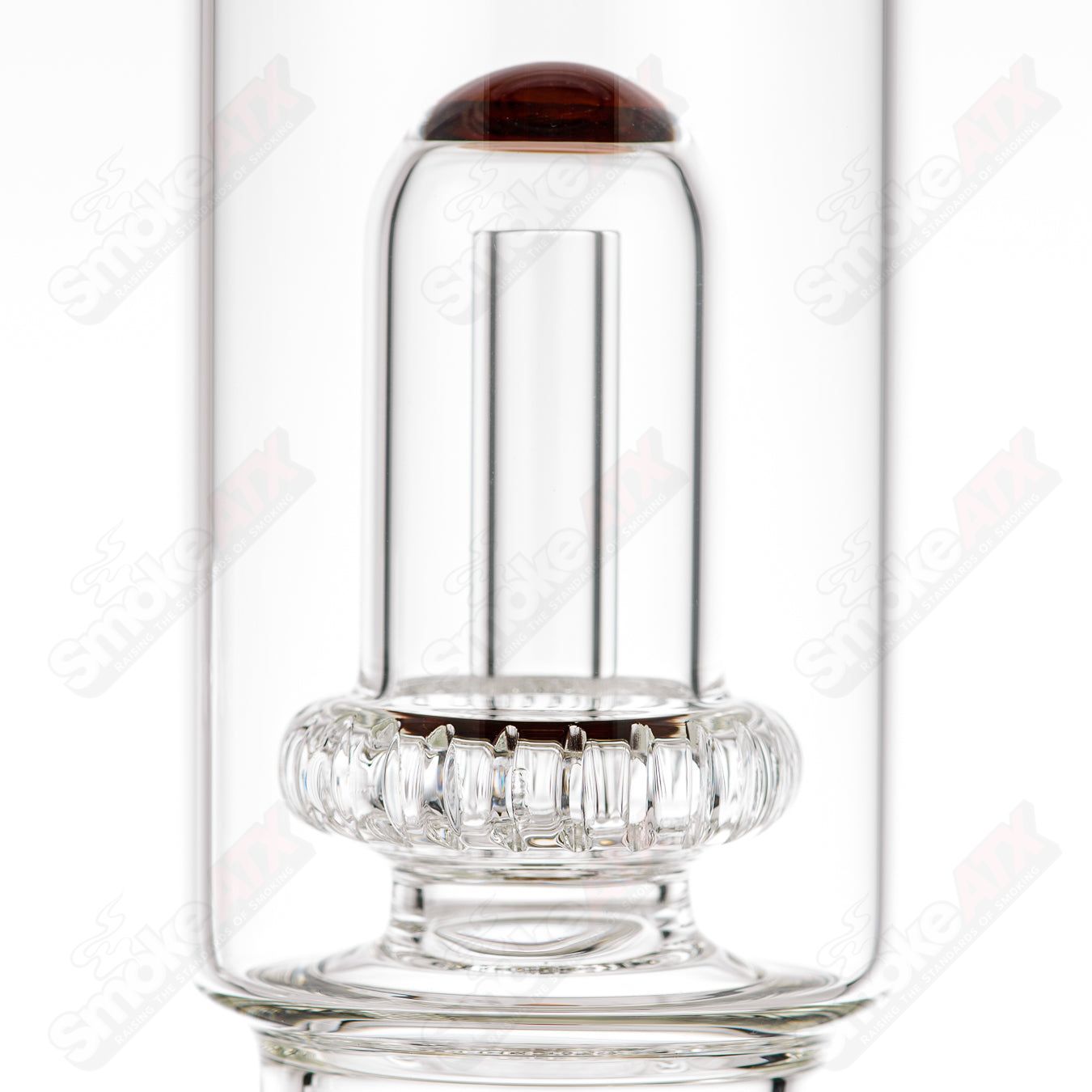 Toro 18mm full-size circular-to-circular glass straight tube bong for smoking. Clear glass with smooth, rounded joints.
