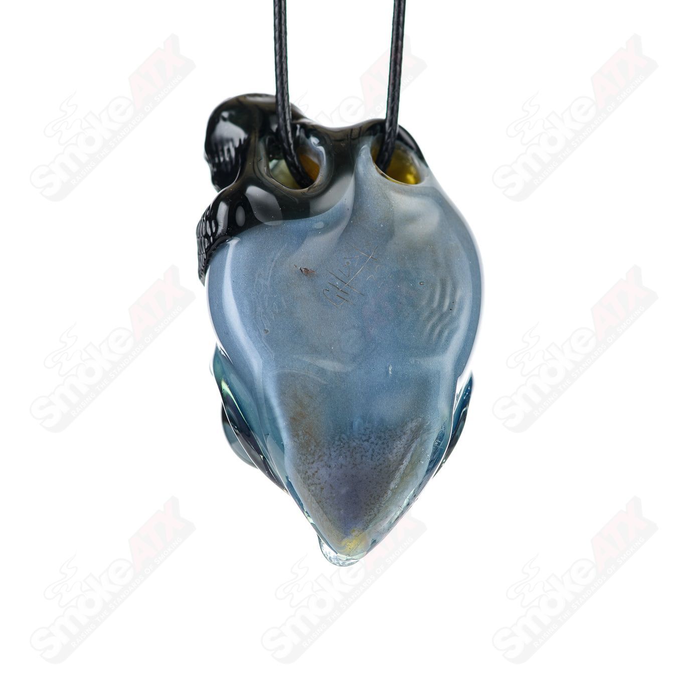 1 Alien Pendant w Beanie Ghost Glass - Smoke ATX