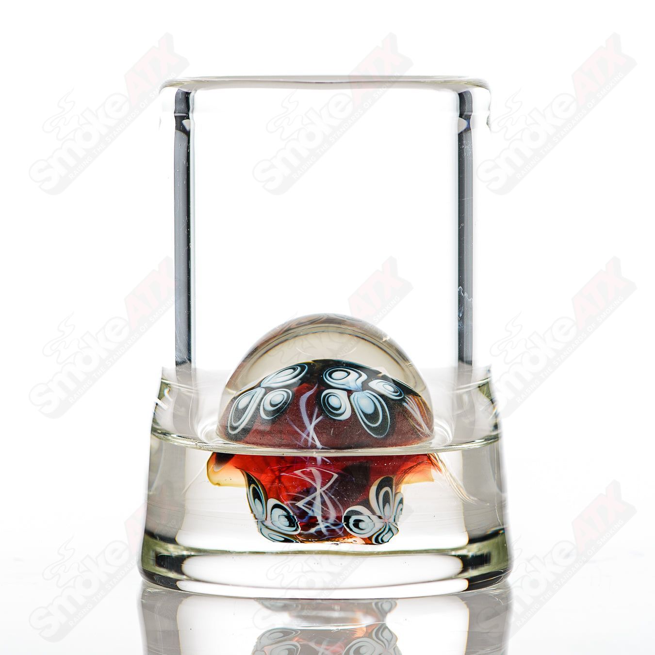 1 Dot Stack Shot Glass Indo Glass - Smoke ATX
