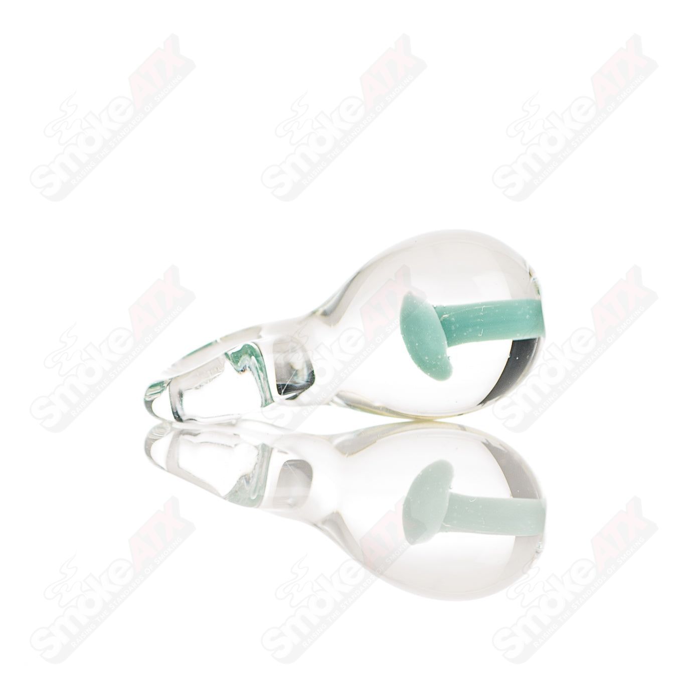 C4K Glass Implosion Pendant made of clear glass with colorful explosion design, hanging from a silver chain.