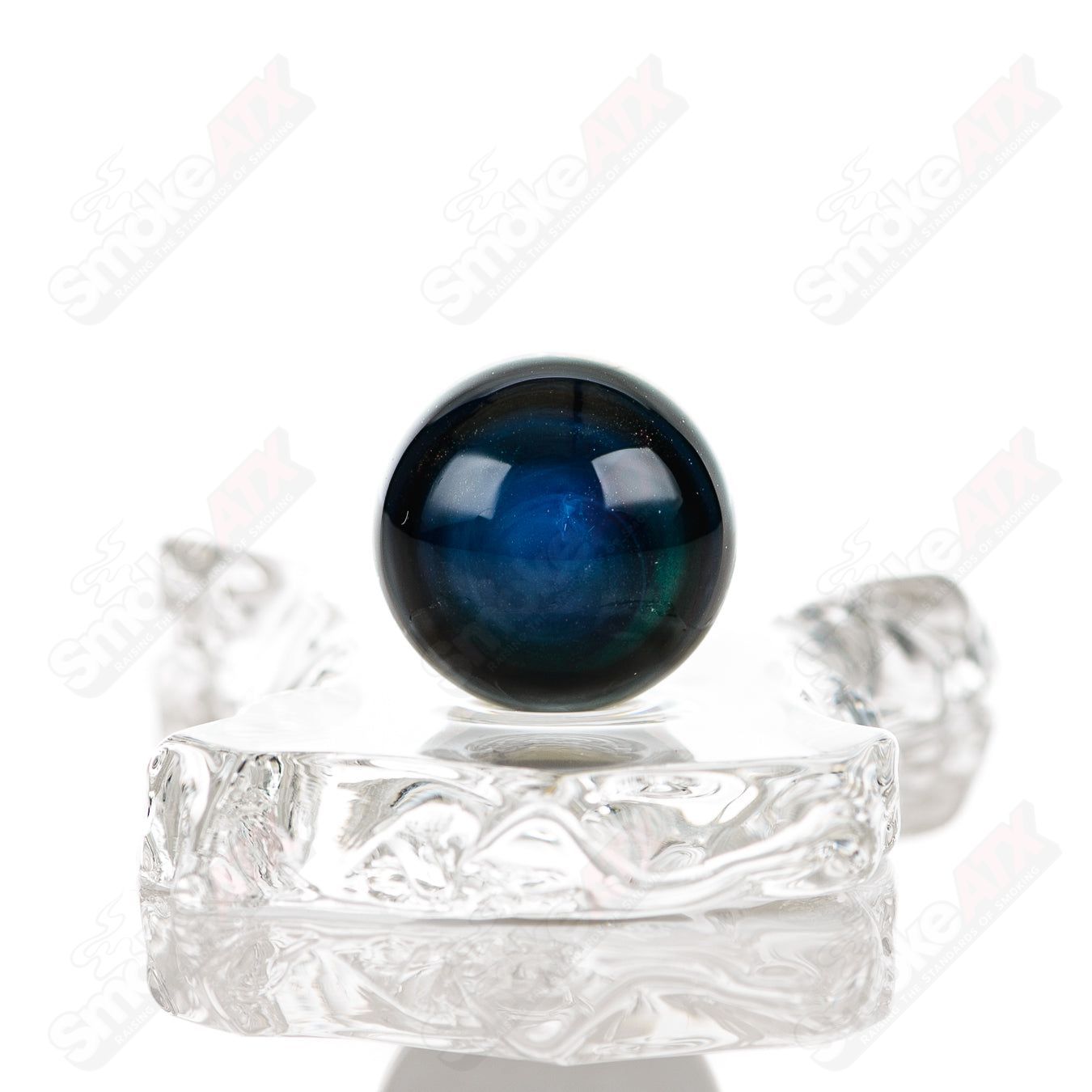 JMass Slurper Marble Heady Glass pipe with colorful marble accents for smooth smoking experience.