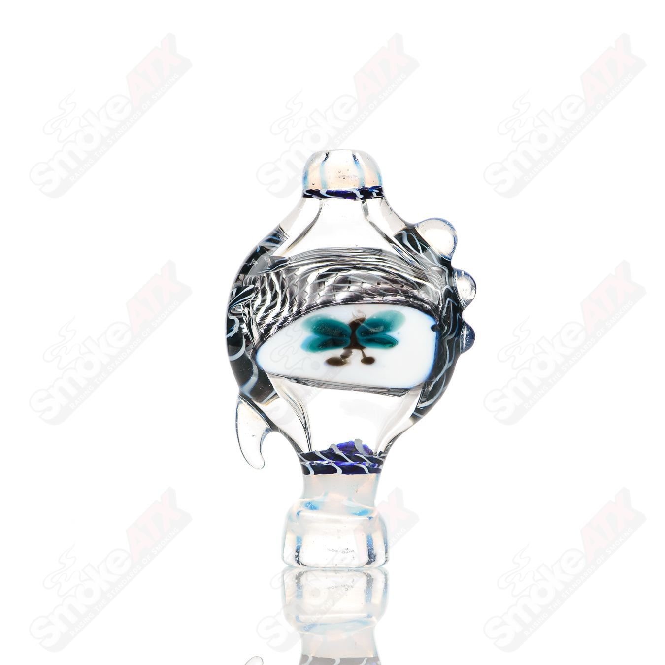 Small Baby Dabs glass chillum for dabbing, featuring a compact, clear design ideal for discreet use and easy handling.