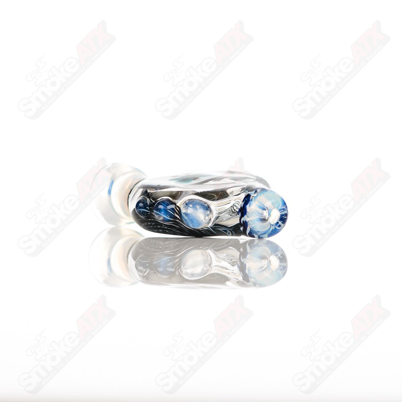 Small glass Chillum by Baby Dabs, featuring a compact design perfect for discreet dabbing sessions.