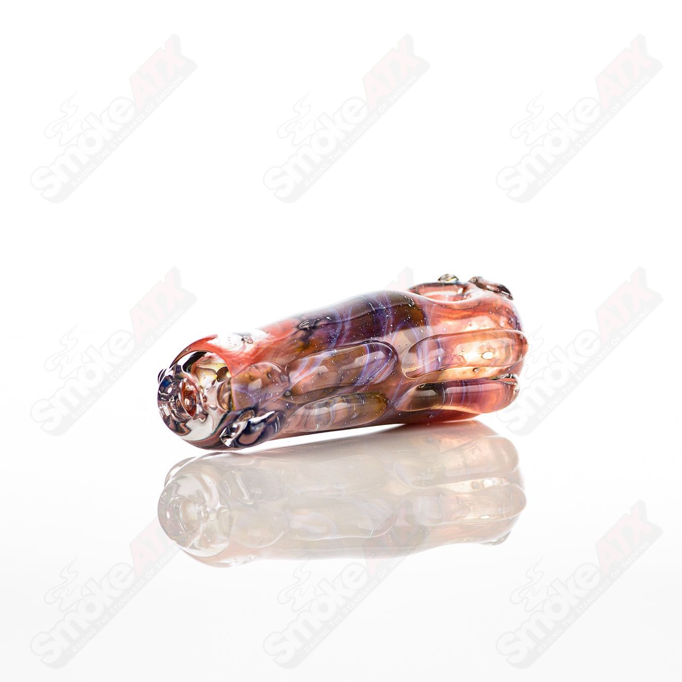Glass pipe, #10 Spoon Glass by Nobody, featuring clear glass construction and a classic spoon shape for smoking.