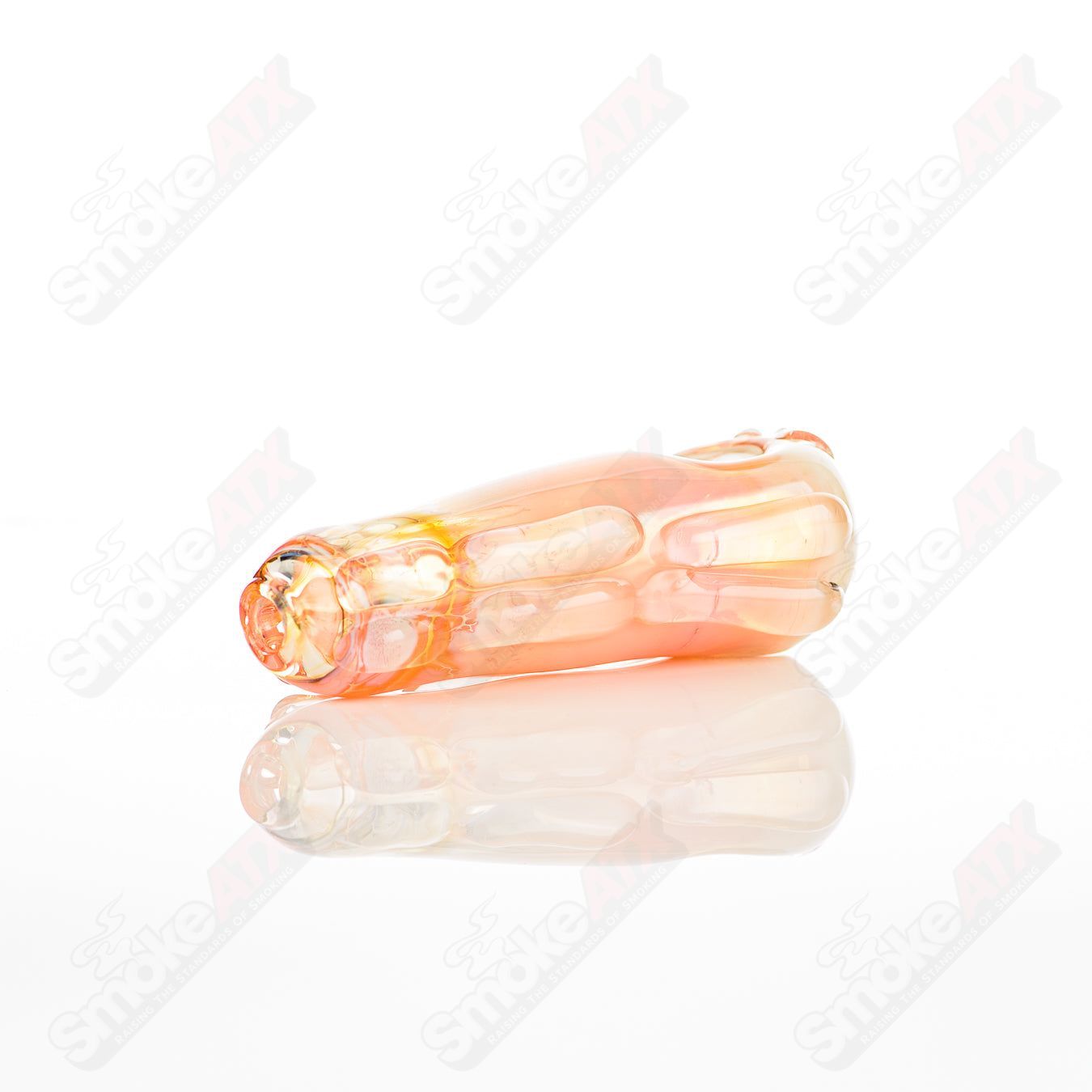 Glass pipe named #11 Spoon Glass by Nobody, featuring a clear glass design with a rounded bowl and straight stem for smoking.