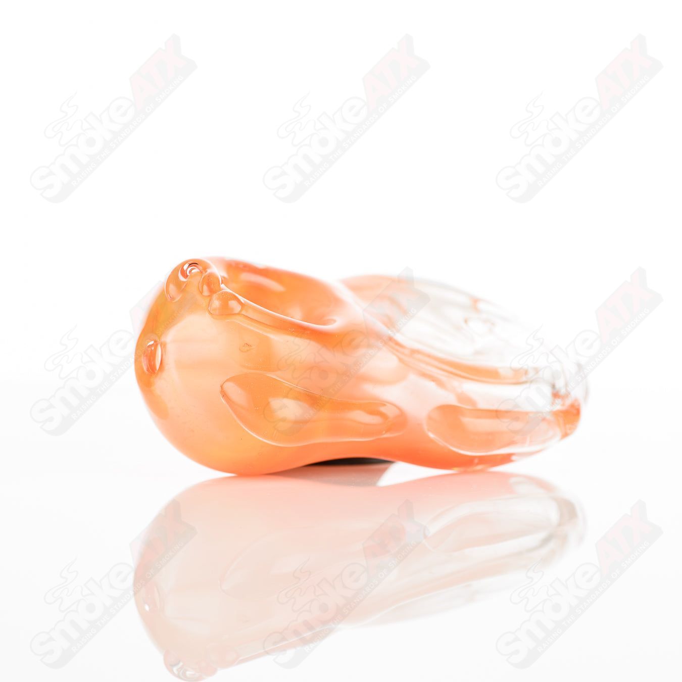 Glass Goddess Pipe by Nobody, clear glass pipe featuring a detailed goddess design, ideal for smoking use.
