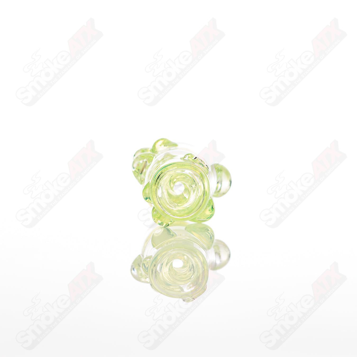 Large Glass Chillum by Nobody, clear glass smoking pipe with a simple design, featuring a straight tube and rounded mouthpiece.