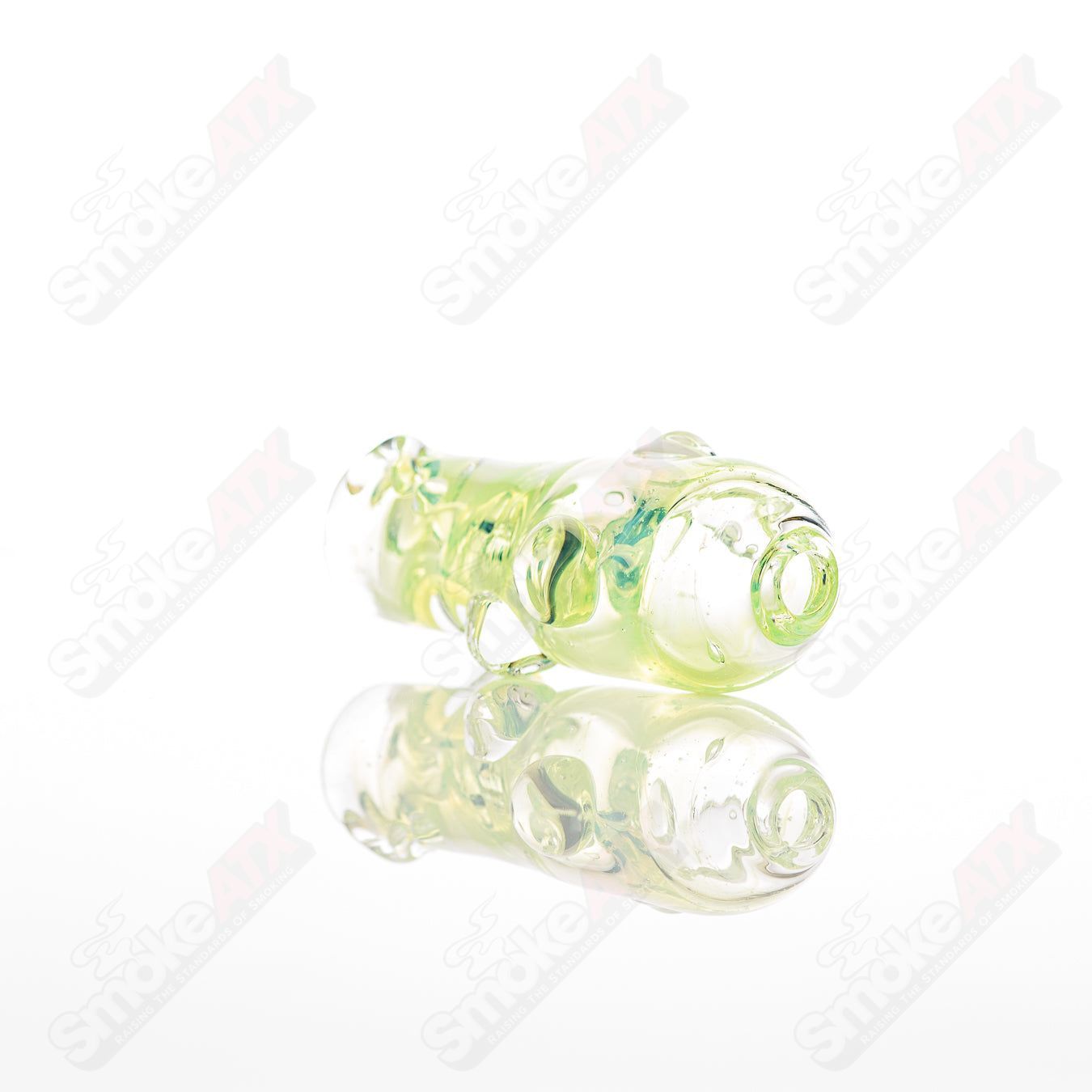 Large glass chillum by Nobody featuring clear glass design and a straight cylindrical shape, ideal for portable smoking use.