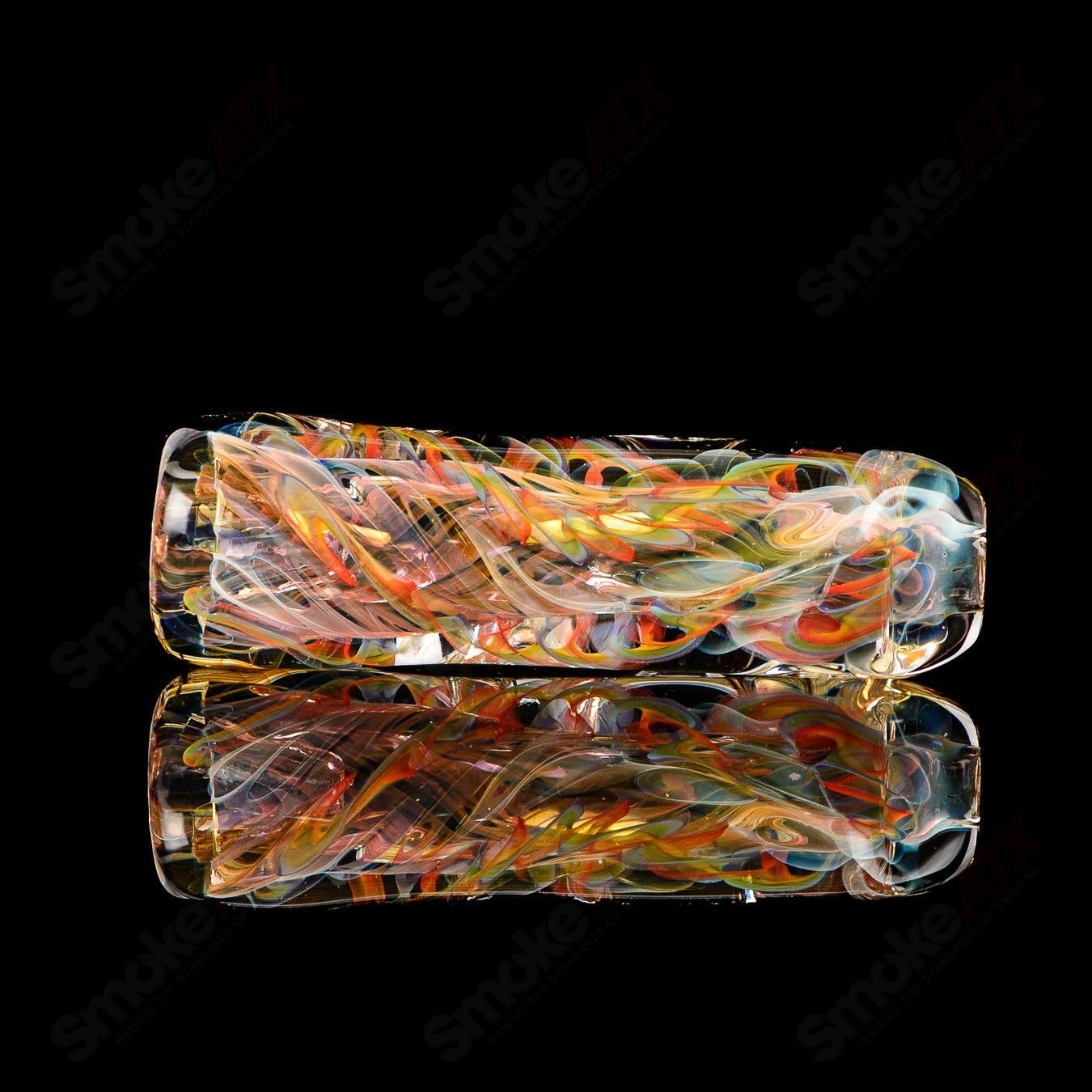 Texas Hot Glass 14 Taster Texas Hot Glass chillum glass pipe with clear design and compact shape for easy use.