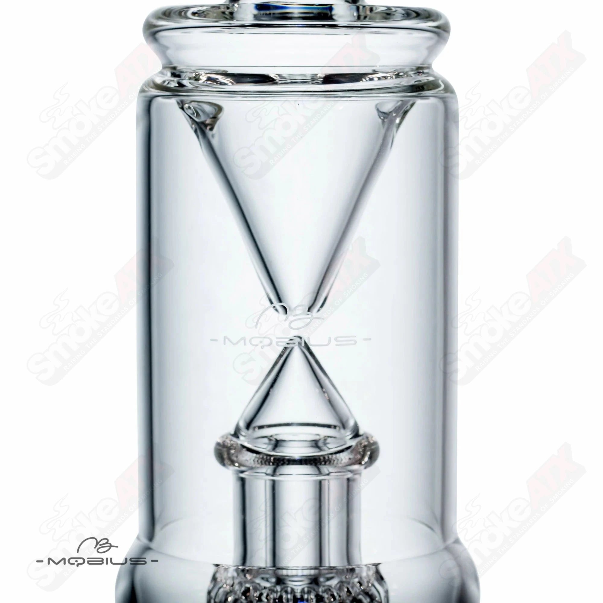 Mobius 14-inch glass beaker with a clear, smooth surface and sturdy base, designed for precise liquid measurements.