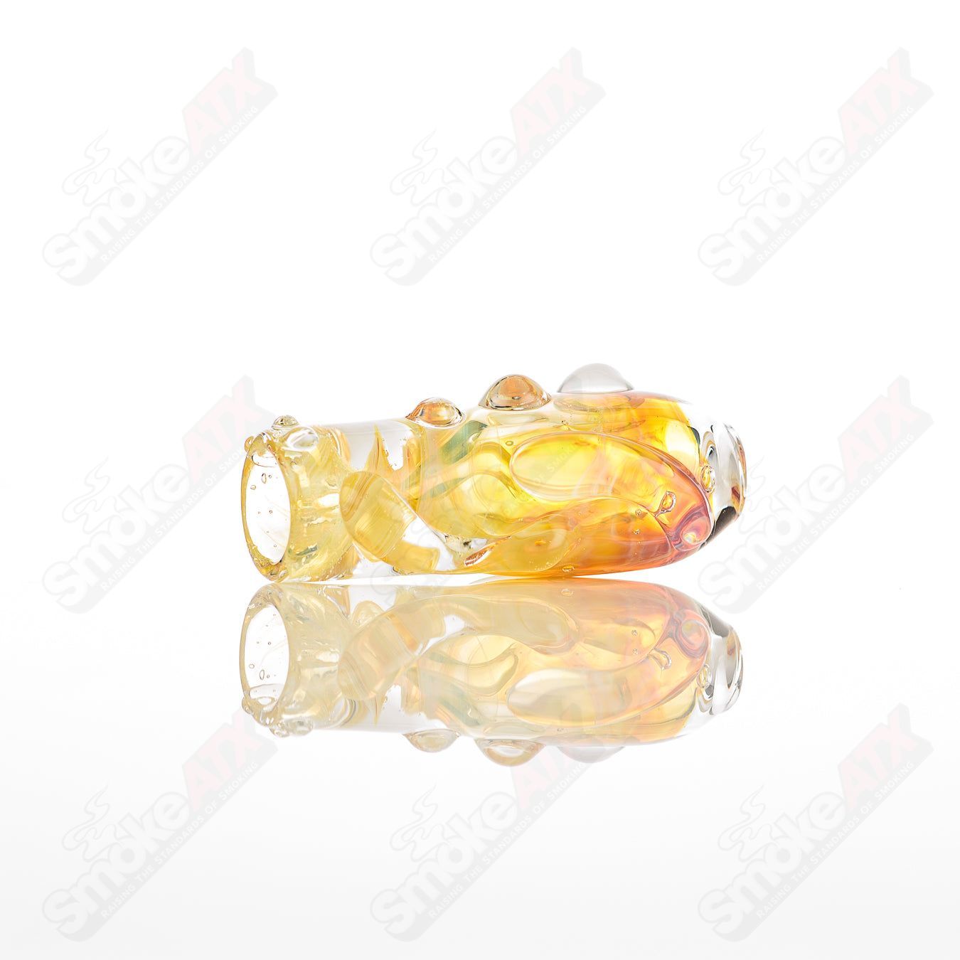 Large glass chillum by Nobody featuring a clear design and smooth finish, perfect for casual use and easy handling.