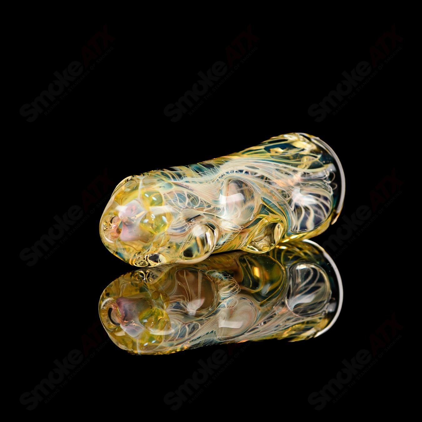 Texas Hot Glass #17 Taster Texas Hot Glass chillum glass pipe with clear design, designed for smooth smoking experiences.