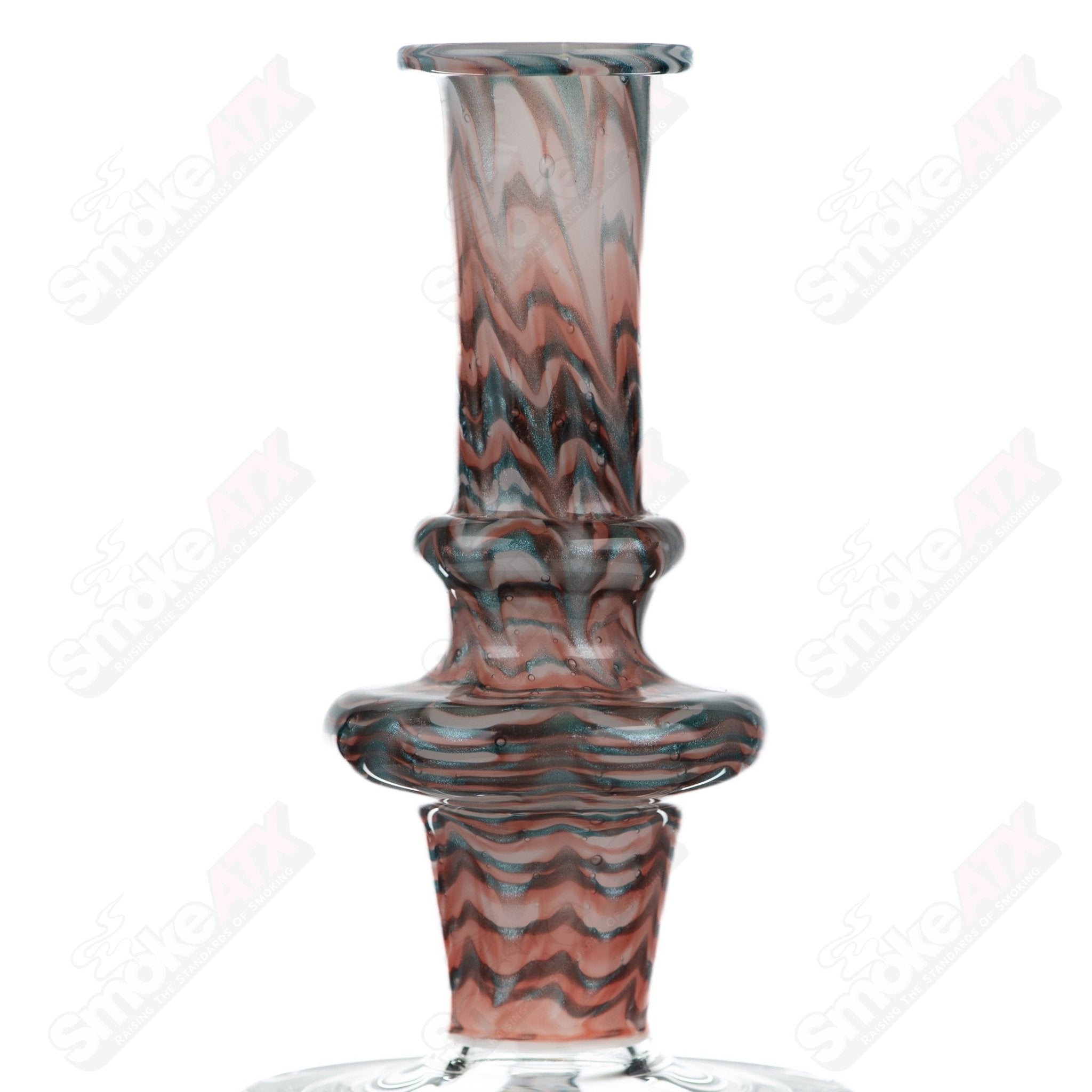 Tagle Glass waterpipe with 18mm and 60mm wrap and rake inline tube, clear glass design for smooth smoking experience