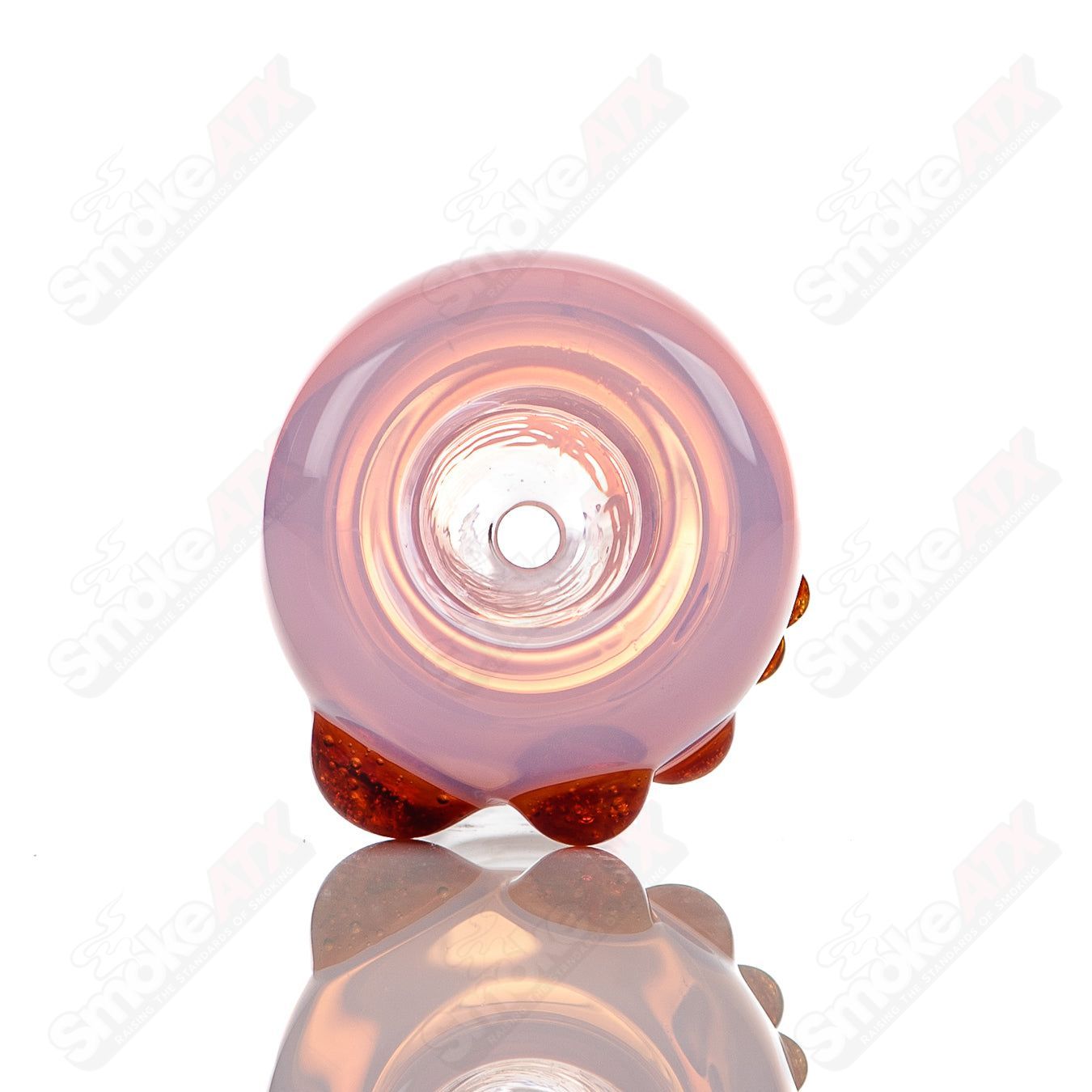 Colorful 18mm Dustorm Glass push slide bowl with full-color design, showcasing vibrant glass craftsmanship.