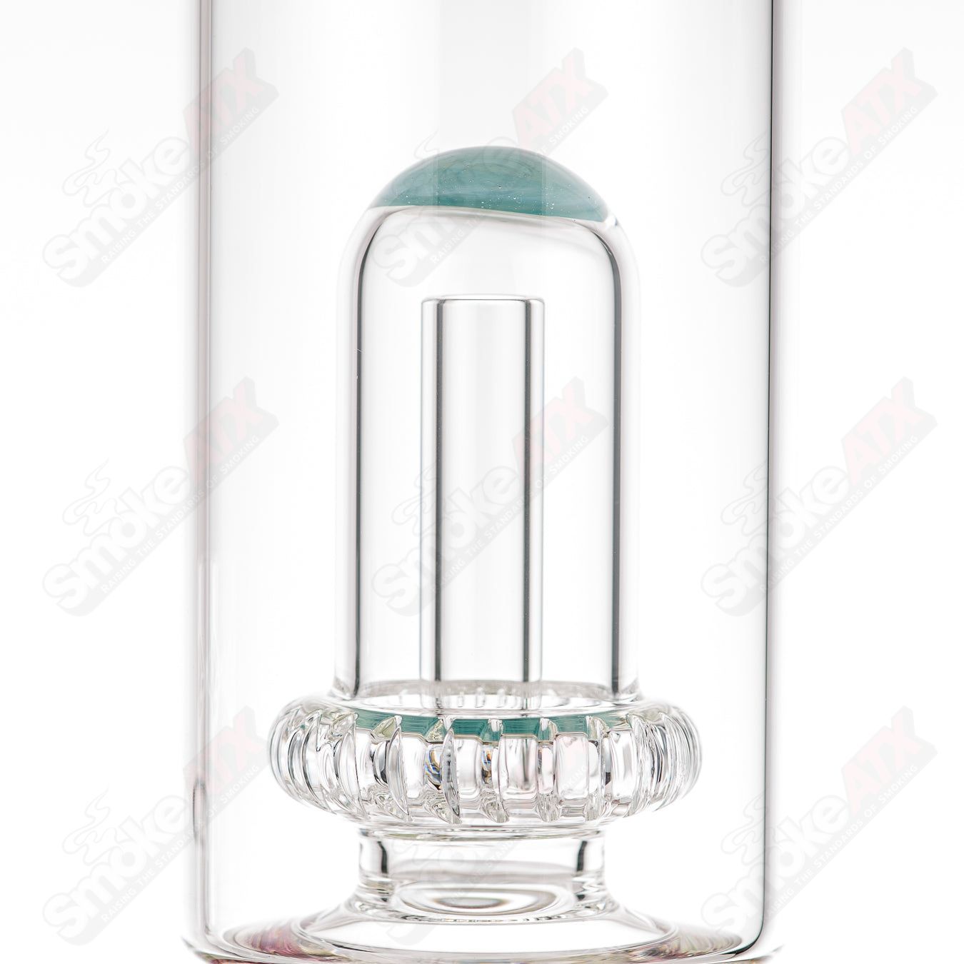 Toro 18mm full-size circular-to-circular glass straight tube bong, clear cylindrical design with smooth glass finish.