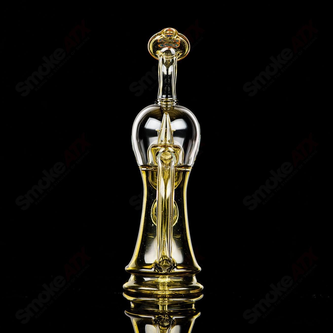 2 Colored Bubble Dumper Reed Glass - Smoke ATX
